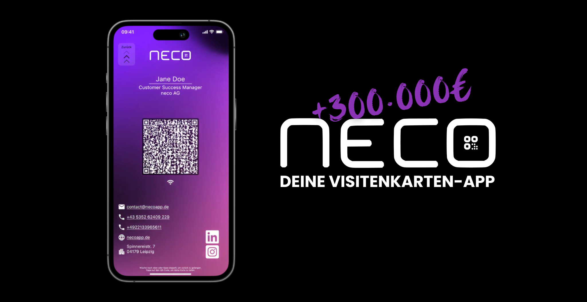 Digital business card app neco app investment