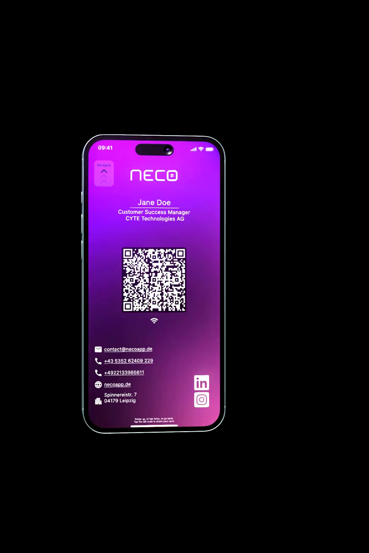 A phone scans a QR code from another phone