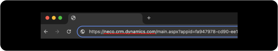 Dynamics URL configuration