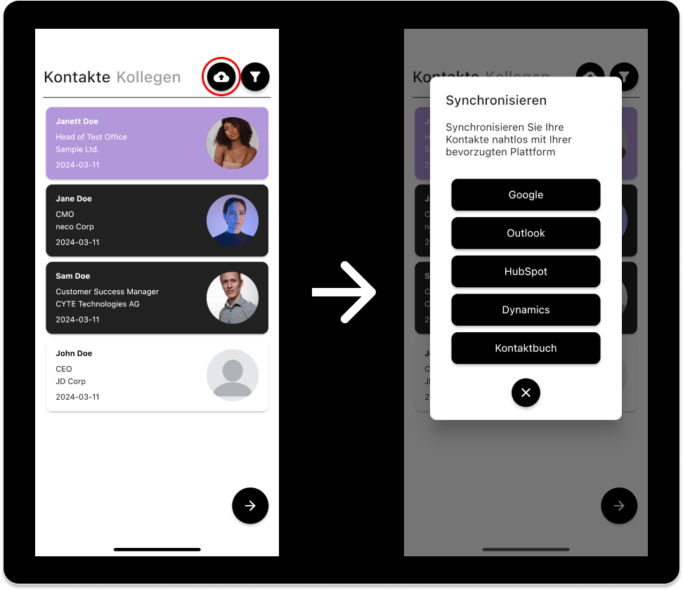 Contact Sync Feature